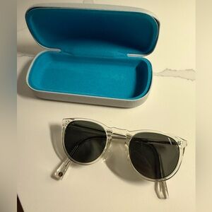 Warby Parker crystal Haskell glasses